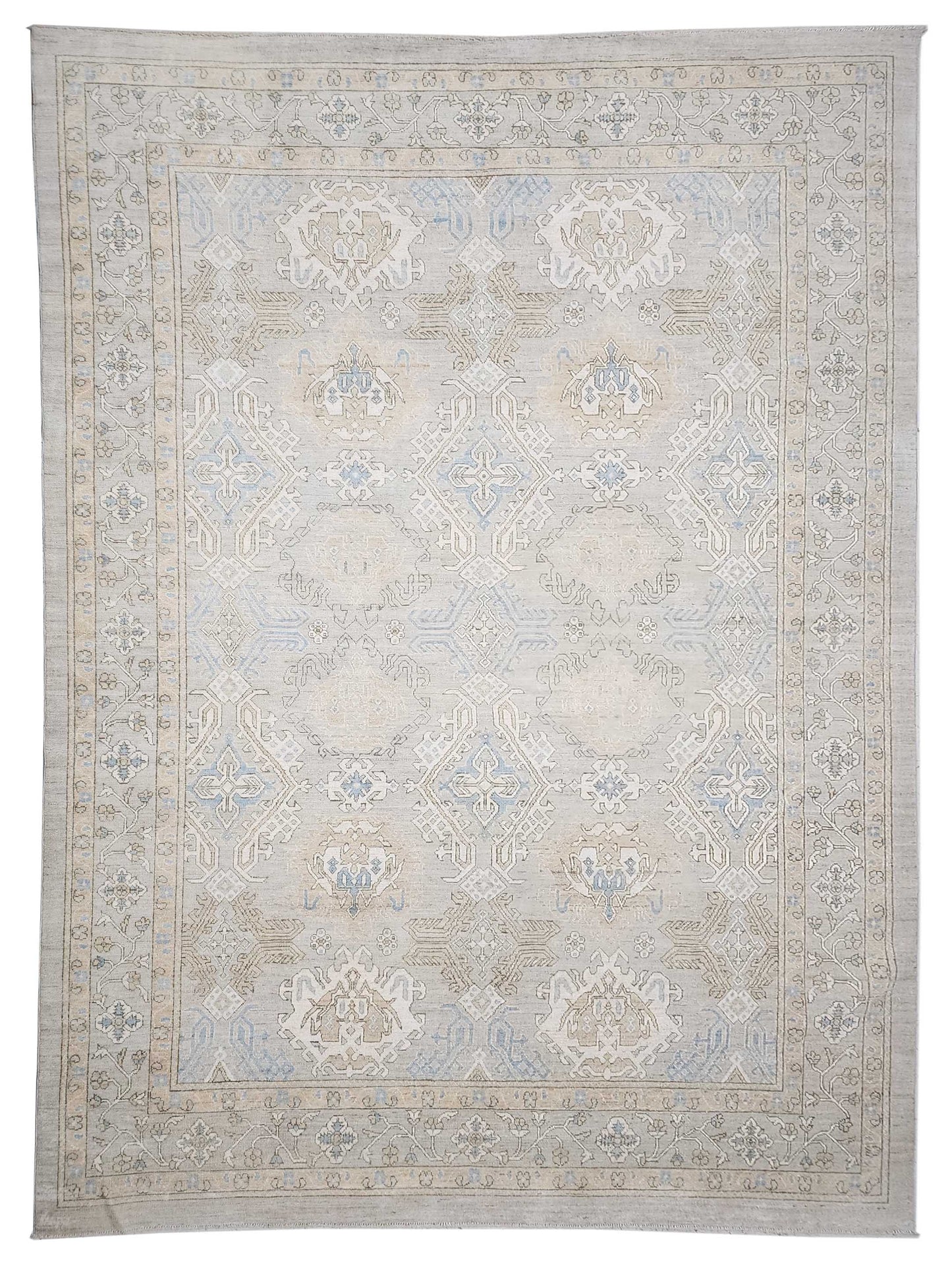Artisan Pindi 315619 Silver Traditional Knotted Rug