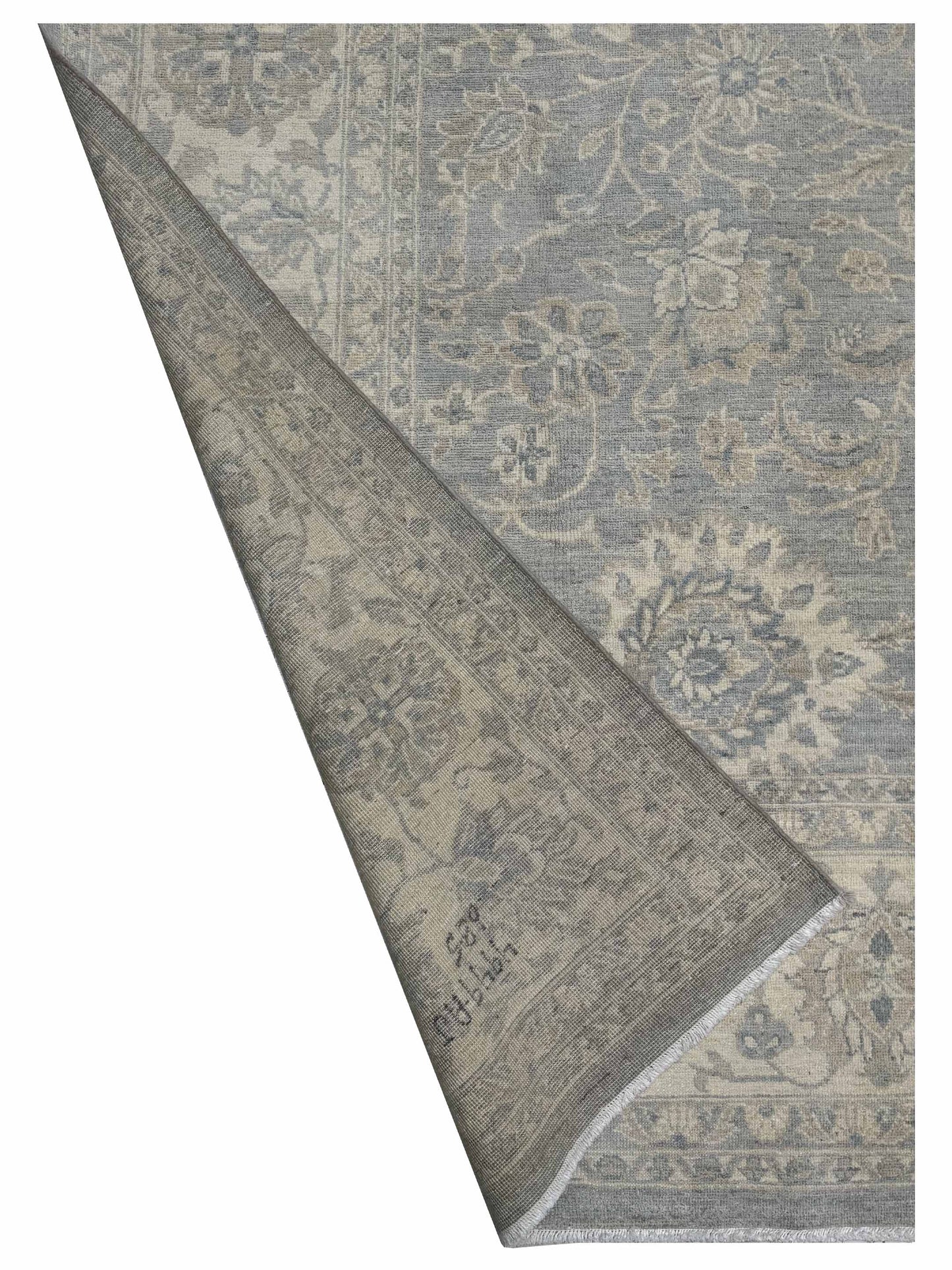 Artisan Patricia  Lt.Blue Beige Traditional Knotted Rug