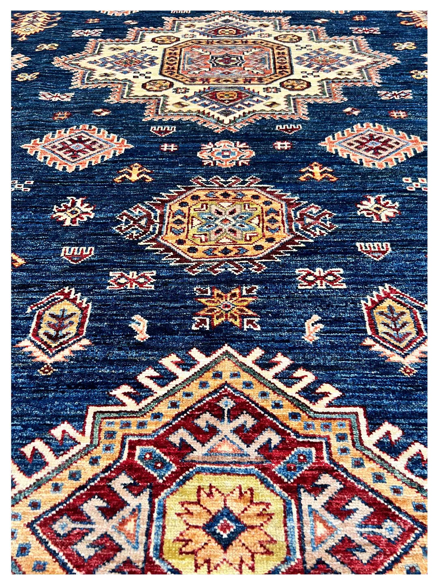 Artisan Scarlett  Navy Beige Traditional Knotted Rug