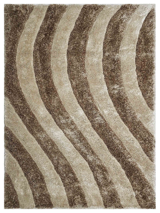 American Cover Design 3D Shaggy 3D 803 Champaigne Modern Tufted Rug