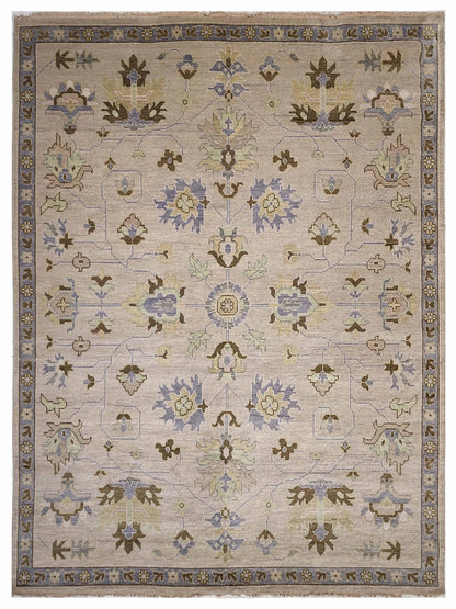 Artisan Blossom Beige Traditional Knotted Rug - Rugs - Artisan - Atlanta Designer Rugs