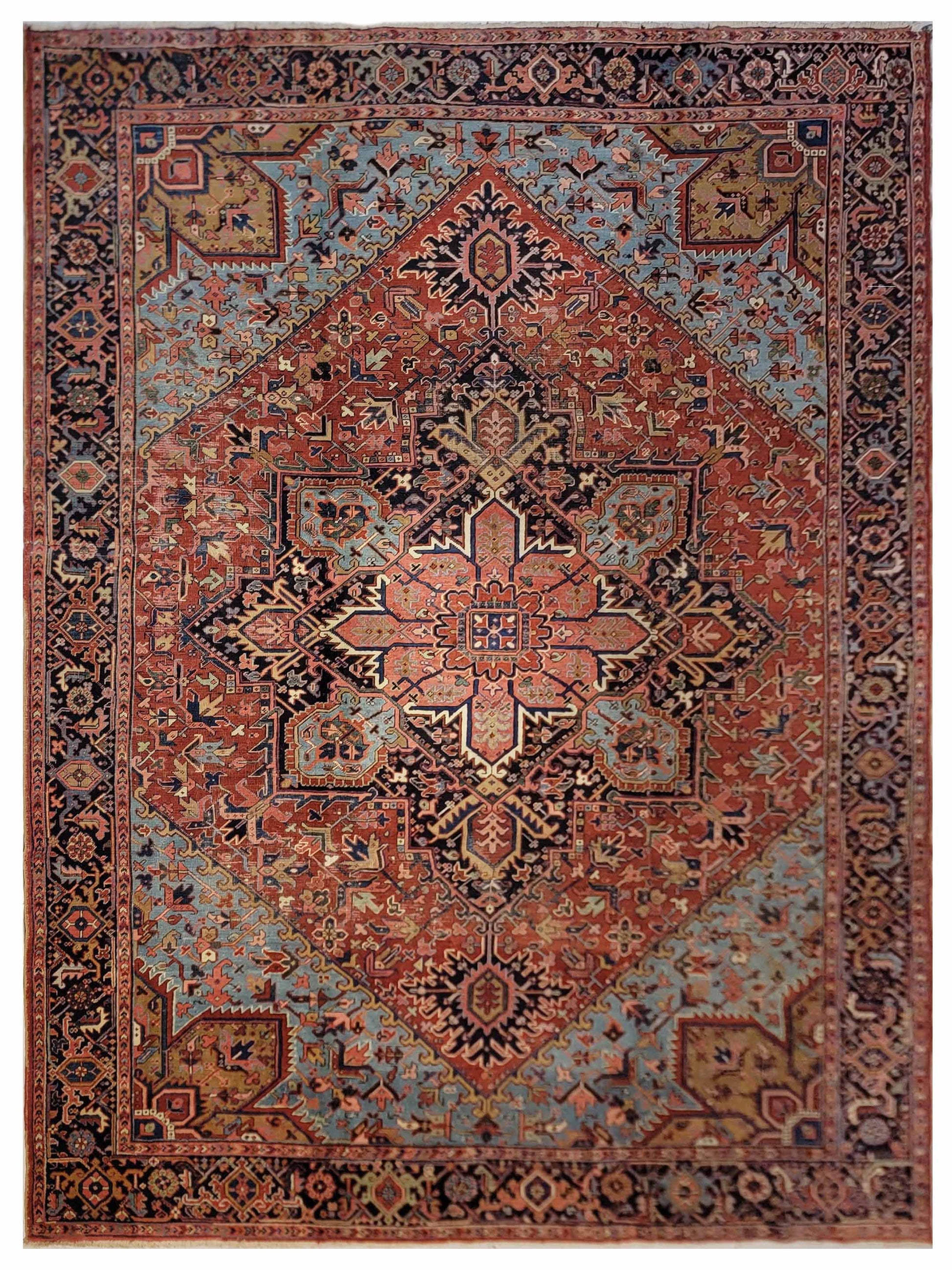 Artisan Annette Serapi 9.6-12.5 Red Antique Knotted Rug