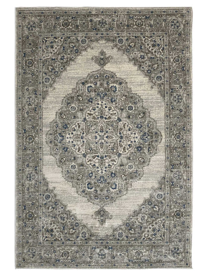 Artisan Bella Cream Gray Transitional Machinemade Rug - Rugs - Artisan - Atlanta Designer Rugs