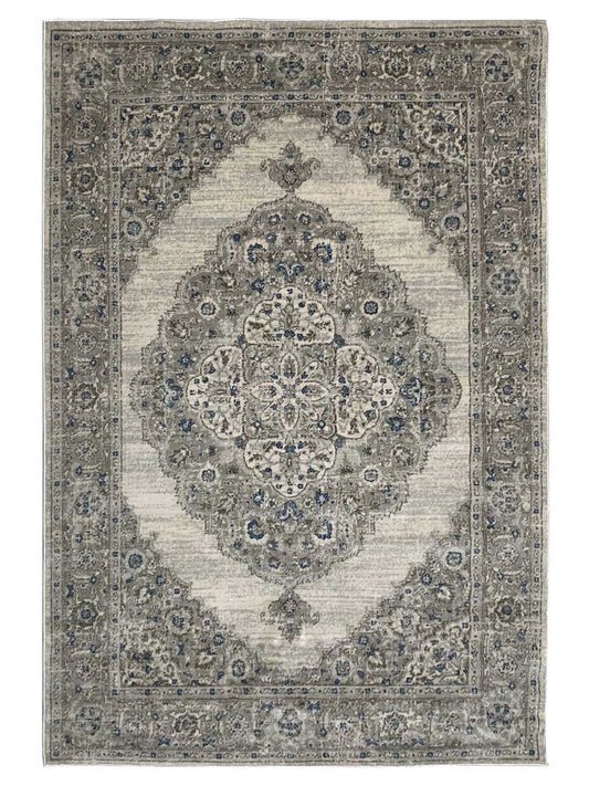 Artisan Bella Cream Gray Transitional Machinemade Rug - Rugs - Artisan - Atlanta Designer Rugs
