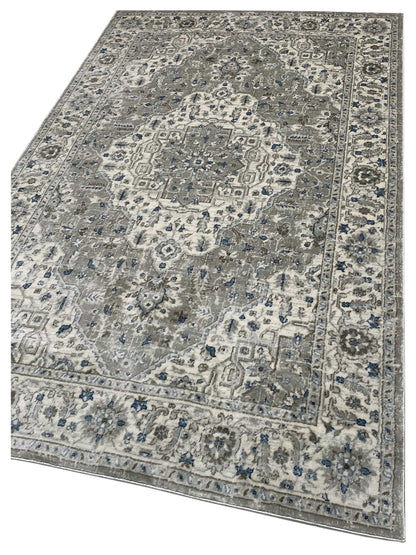 Artisan Bella Grey Cream Transitional Machinemade Rug - Rugs - Artisan - Atlanta Designer Rugs