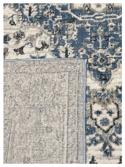 Artisan Bella Cream Blue Transitional Machinemade Rug - Rugs - Artisan - Atlanta Designer Rugs