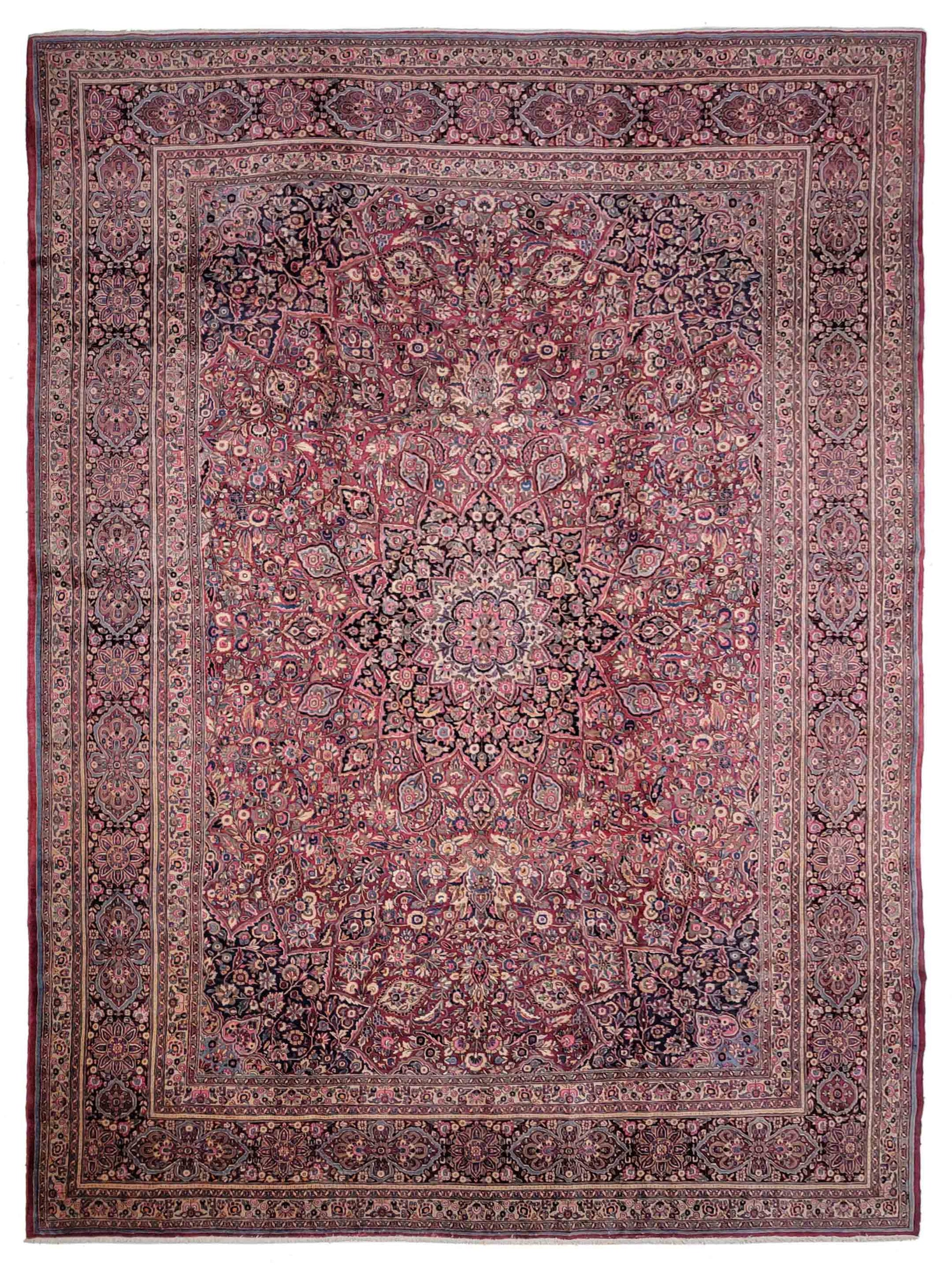 Artisan Annette Mashad Rust Antique Knotted Rug