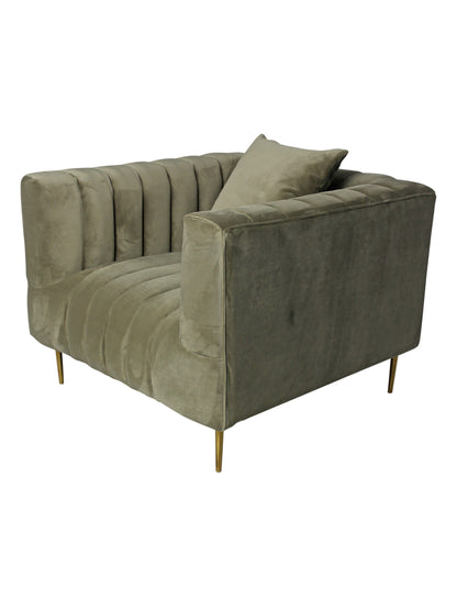 Eclectic Home Sofa Chair Rutland Beige Gold
