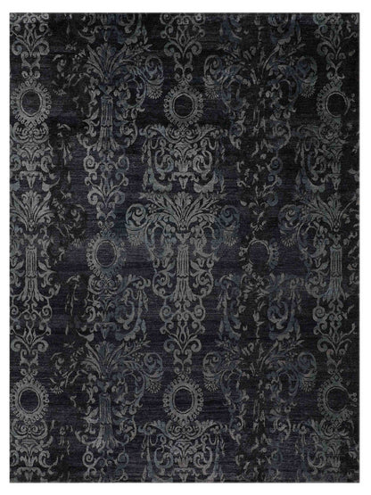 Artisan Mary Charcoal Contemporary Knotted Rug - Rugs - Artisan - Atlanta Designer Rugs