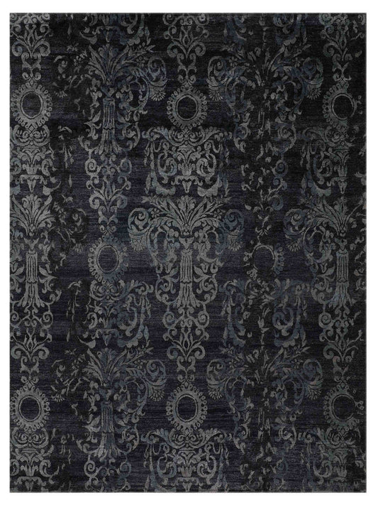 Artisan Mary MN-382 Charcoal Contemporary Knotted Rug