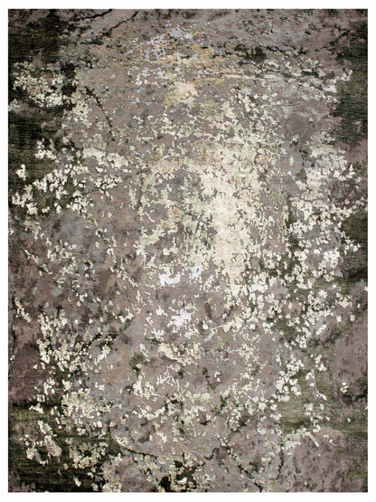 Artisan Mary Silver Green Contemporary Knotted Rug - Rugs - Artisan - Atlanta Designer Rugs