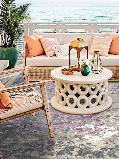 Artisan Mary Silver Lilac Contemporary Knotted Rug - Rugs - Artisan - Atlanta Designer Rugs