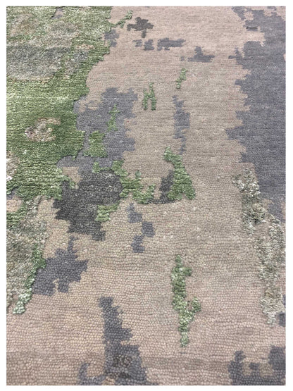 Artisan Mary Green Contemporary Knotted Rug - Rugs - Artisan - Atlanta Designer Rugs