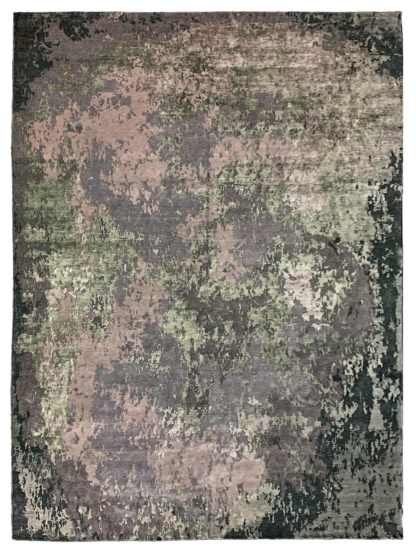 Artisan Mary MN-262 Green Contemporary Knotted Rug