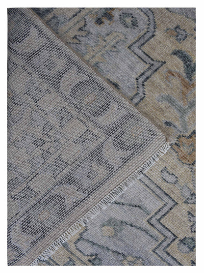 Artisan Aimee Camel Lt.Blue Traditional Knotted Rug - Rugs - Artisan - Atlanta Designer Rugs