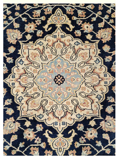 Artisan Aimee Navy Gold Traditional Knotted Rug - Rugs - Artisan - Atlanta Designer Rugs