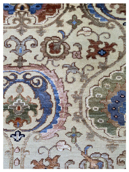 Artisan Cameron  Ivory  Traditional Knotted Rug