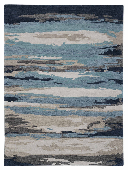 Limited ADELAIDE AD - 104 BLUE Transitional Tufted Rug - Rugs - Limited - Atlanta Designer Rugs