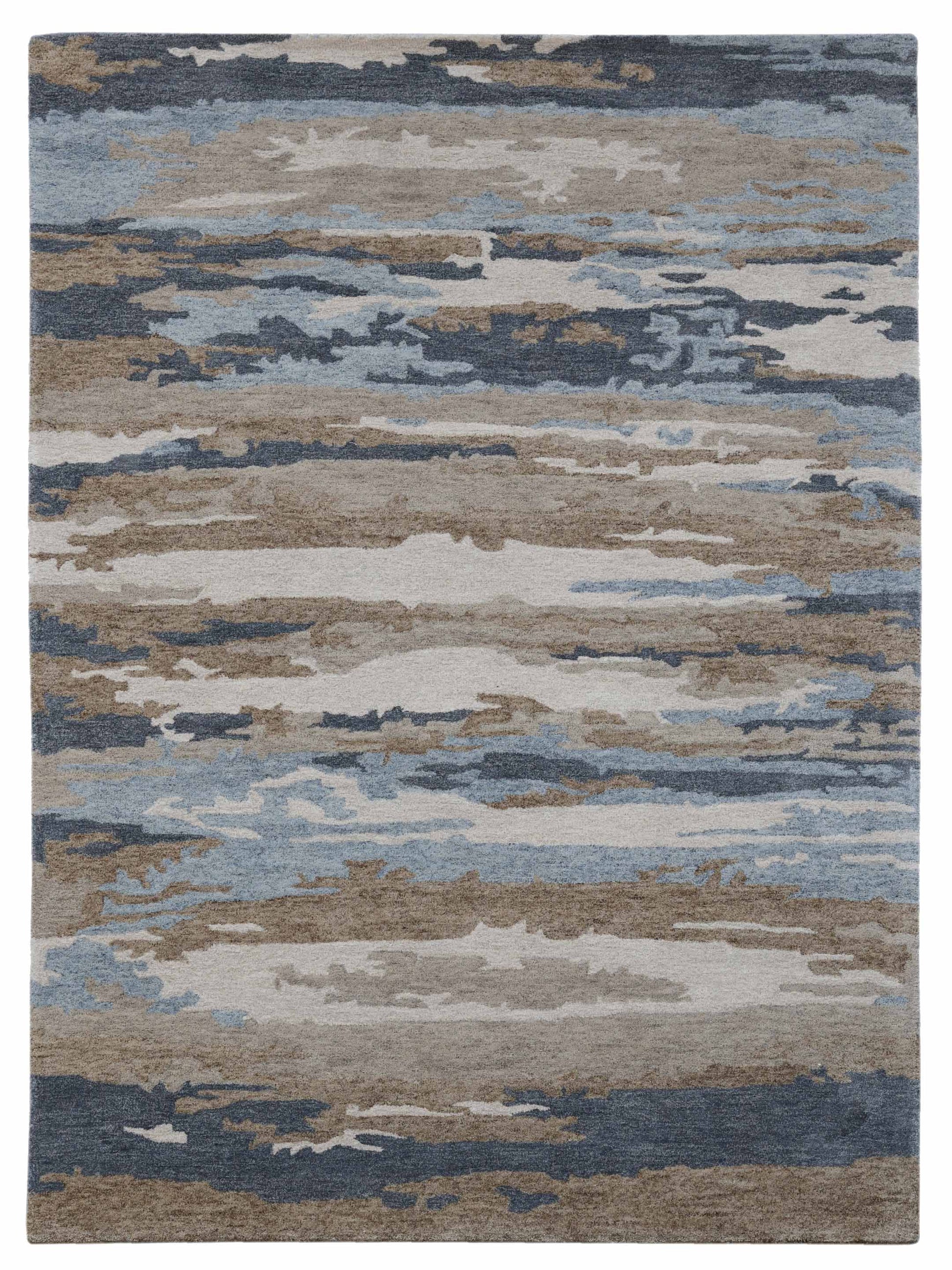 Limited ADELAIDE AD-105 WATER BLUE Transitional Tufted Rug