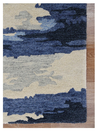 Limited ADELAIDE AD - 107 NAVY Transitional Tufted Rug - Rugs - Limited - Atlanta Designer Rugs