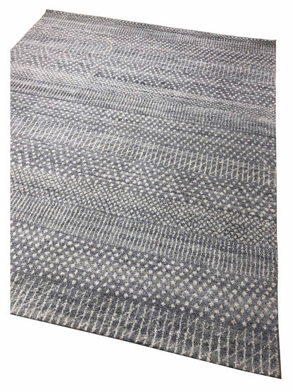 Artisan Marion Silver Ivory Transitional Knotted Rug - Rugs - Artisan - Atlanta Designer Rugs