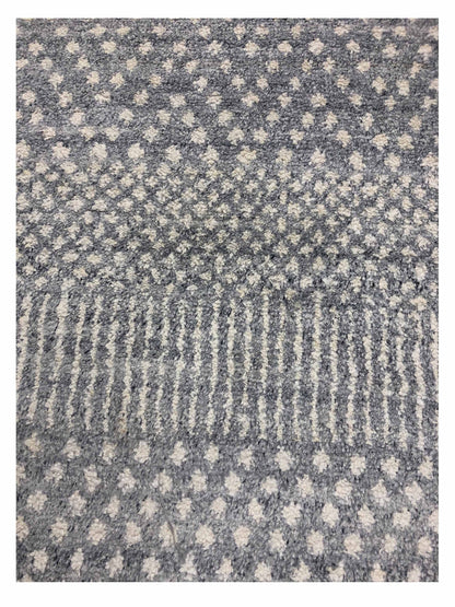 Artisan Marion Silver Ivory Transitional Knotted Rug - Rugs - Artisan - Atlanta Designer Rugs