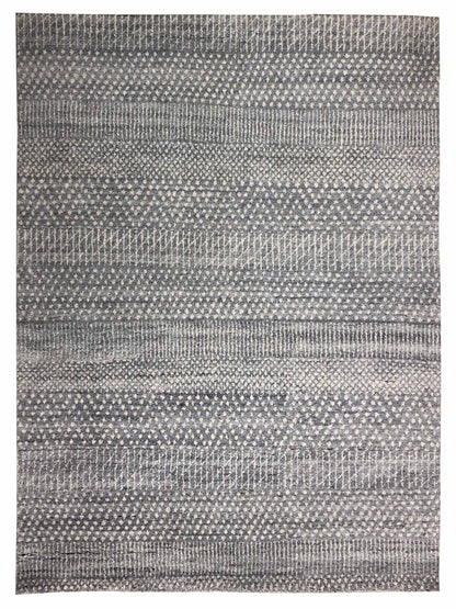 Artisan Marion Silver Ivory Transitional Knotted Rug - Rugs - Artisan - Atlanta Designer Rugs