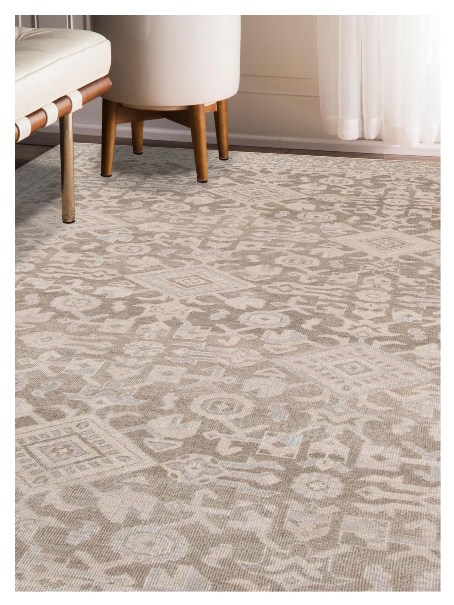 Limited ALBURY AL-351 SANTAS GRAY Traditional Knotted Rug