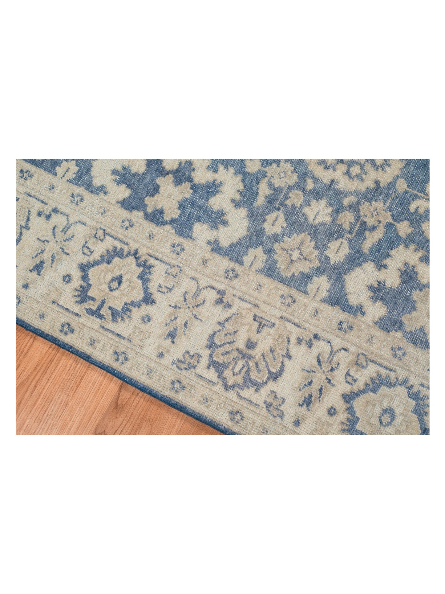 Limited ALBURY AL-551 STONE BLUE Traditional Knotted Rug