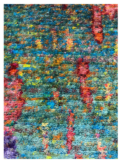 Artisan Ashley Multi Green Transitional Knotted Rug - Rugs - Artisan - Atlanta Designer Rugs