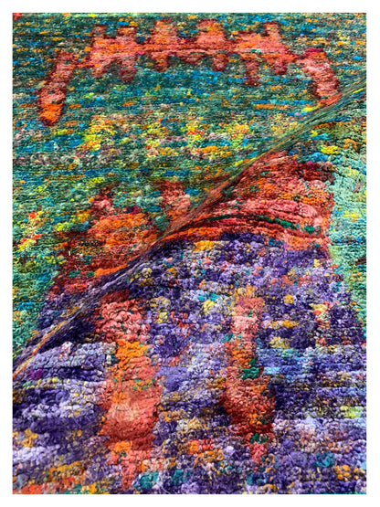 Artisan Ashley Multi Green Transitional Knotted Rug - Rugs - Artisan - Atlanta Designer Rugs