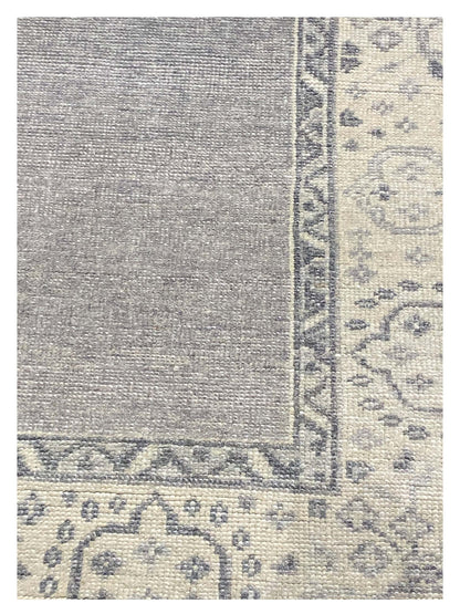 Artisan Uma Grey Traditional Knotted Rug - Rugs - Artisan - Atlanta Designer Rugs