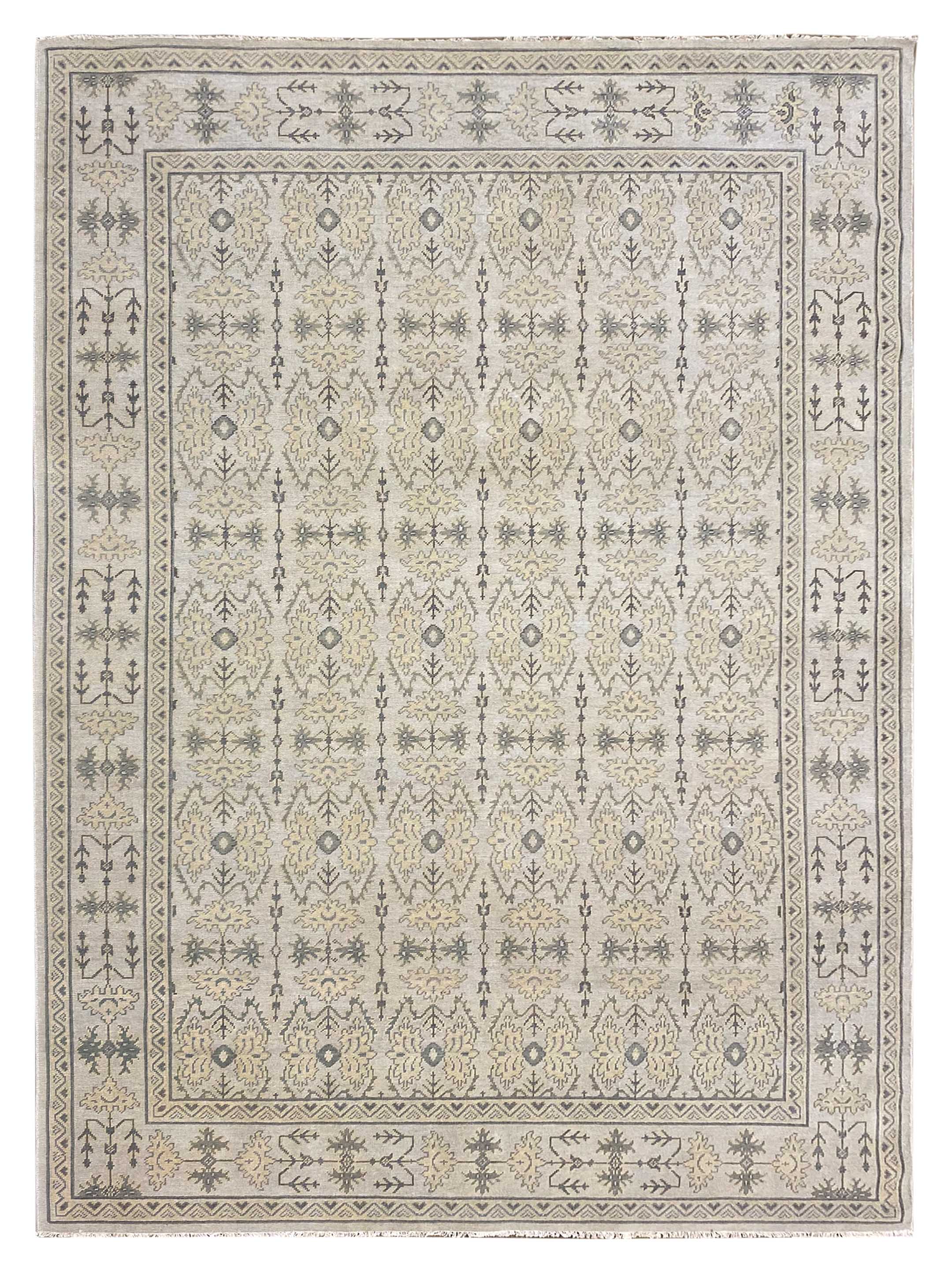Artisan Uma Silver Traditional Knotted Rug – Atlanta Designer Rugs