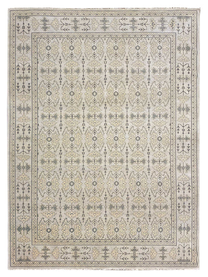 Artisan Uma Silver Traditional Knotted Rug - Rugs - Artisan - Atlanta Designer Rugs