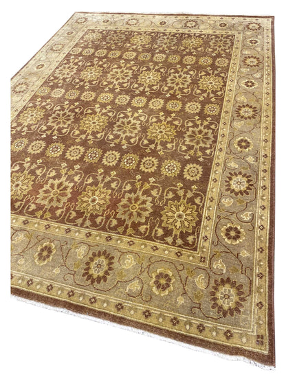 Artisan Uma Brown Taupe Traditional Knotted Rug - Rugs - Artisan - Atlanta Designer Rugs