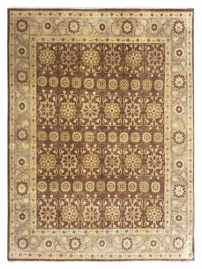 Artisan Uma Brown Taupe Traditional Knotted Rug - Rugs - Artisan - Atlanta Designer Rugs