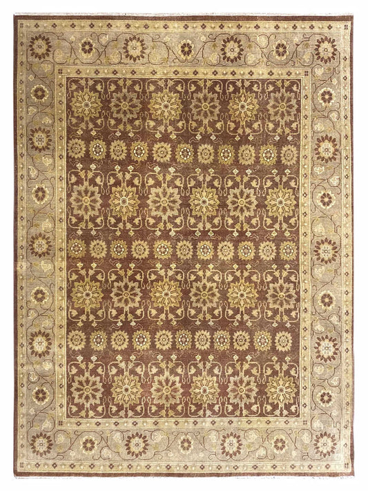 Artisan Uma Brown Taupe Traditional Knotted Rug - Rugs - Artisan - Atlanta Designer Rugs