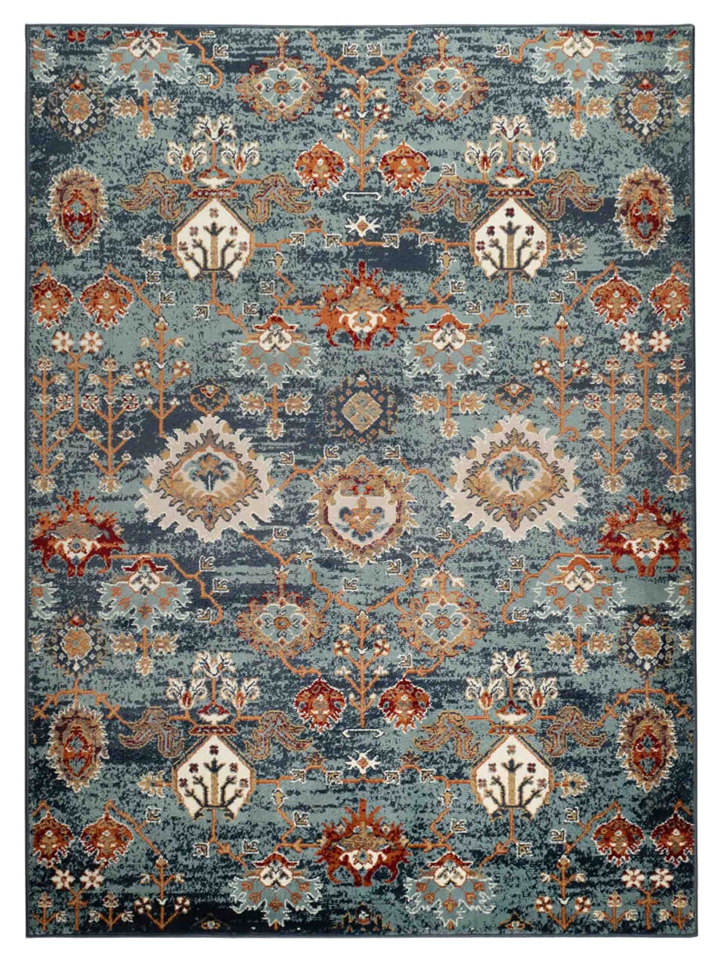 Limited Lizzo LA - 860 Teal Blue Traditional Machinemade Rug - Rugs - Limited - Atlanta Designer Rugs