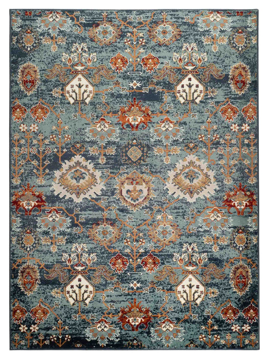 Limited Lizzo LA - 860 Teal Blue Traditional Machinemade Rug - Rugs - Limited - Atlanta Designer Rugs