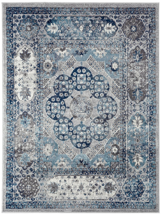 Limited Tatiana TU - 106 GRAY SEA BLUE Traditional Machinemade Rug - Rugs - Limited - Atlanta Designer Rugs