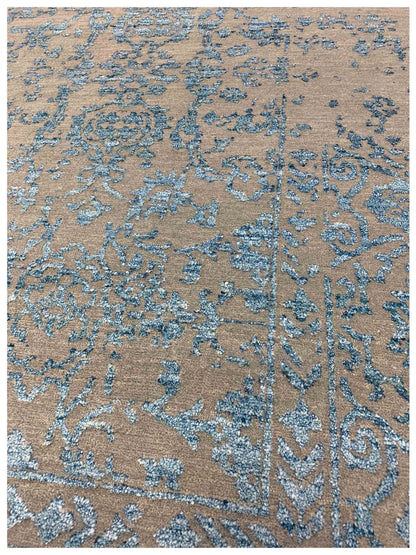 Artisan Elisabeth  Beige Blue Modern Knotted Rug