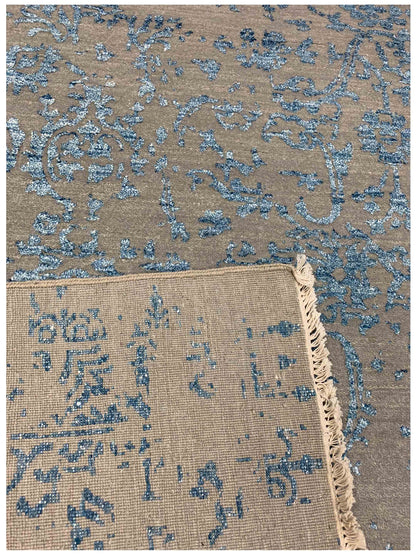 Artisan Elisabeth  Beige Blue Modern Knotted Rug