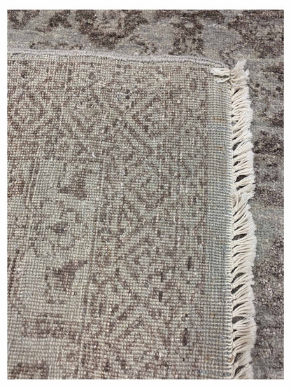 Artisan Victoria Silver Modern Knotted Rug - Rugs - Artisan - Atlanta Designer Rugs
