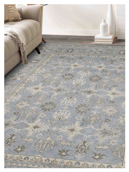 Limited Atherton ADL-501 Light Blue Traditional Knotted Rug