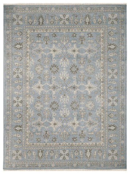 Limited Atherton ADL-501 Light Blue Traditional Knotted Rug