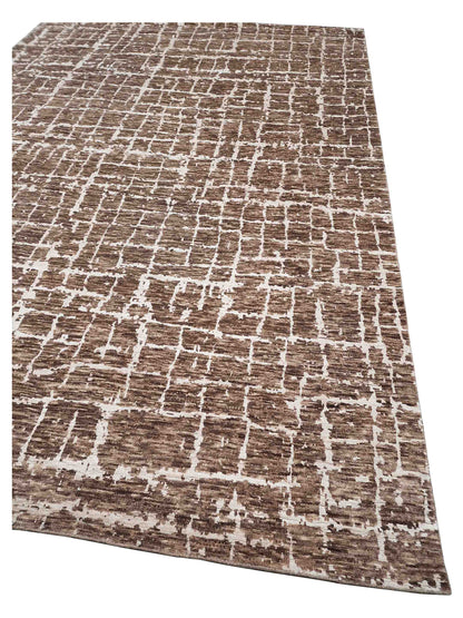 Artisan Arast  Brown Ivory Transitional Knotted Rug