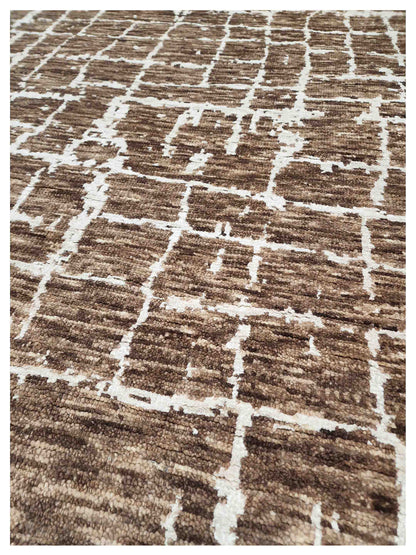 Artisan Arast  Brown Ivory Transitional Knotted Rug
