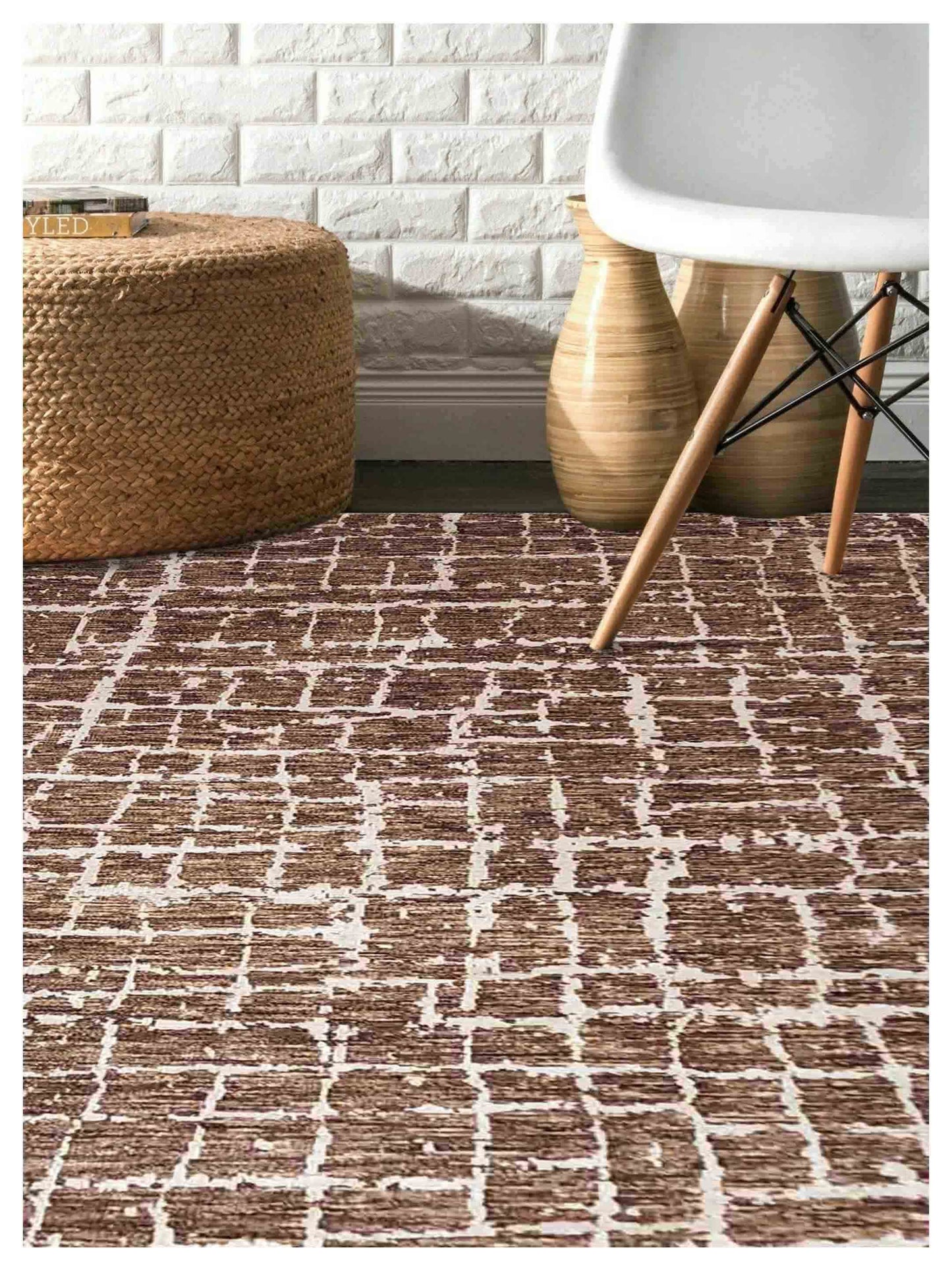 Artisan Arast  Brown Ivory Transitional Knotted Rug