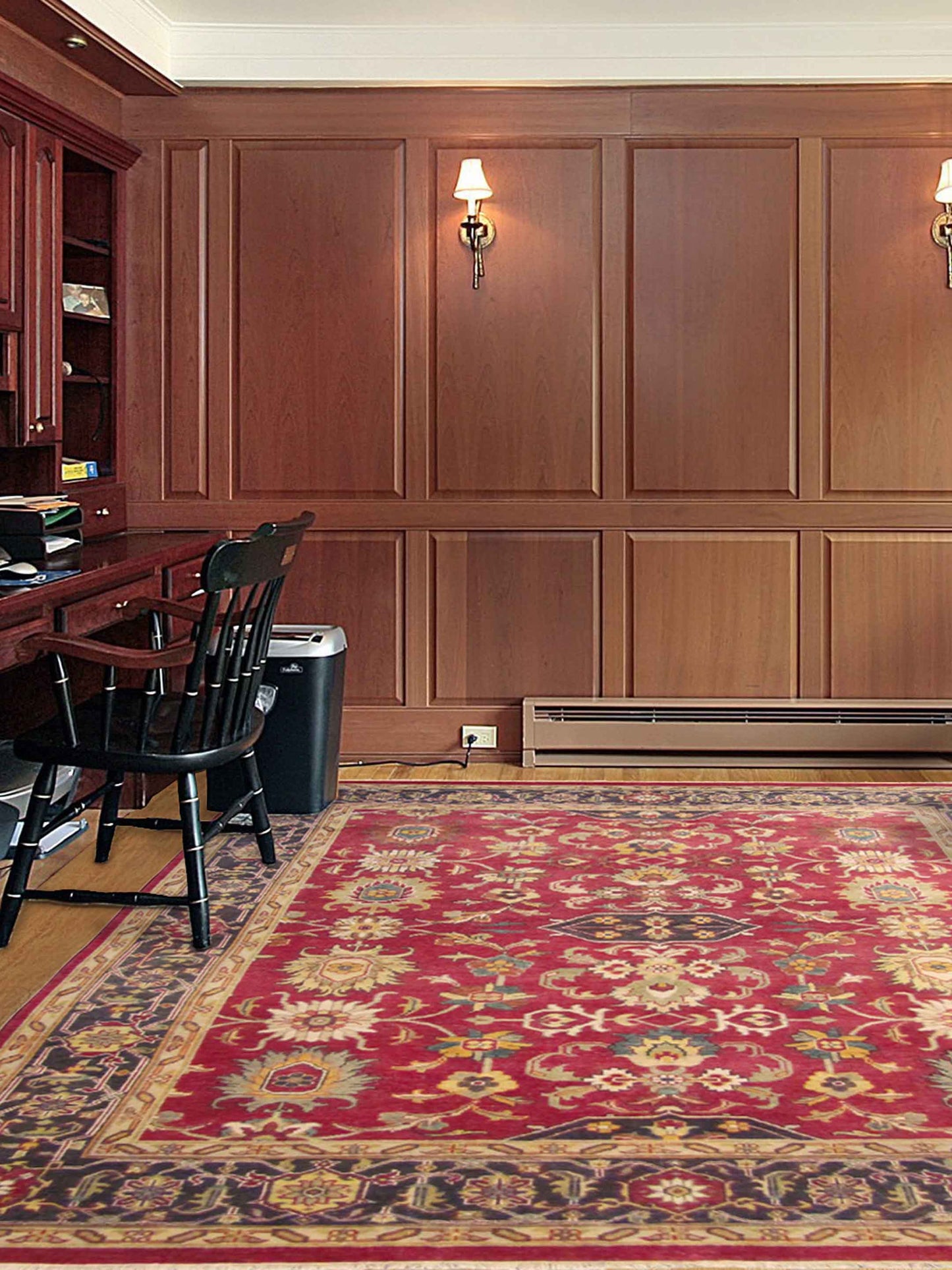 Artisan Helena Red Charcoal Traditional Knotted Rug - Rugs - Artisan - Atlanta Designer Rugs