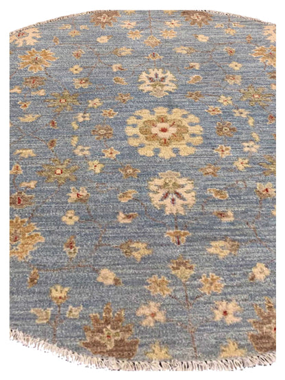 Artisan Patricia Aqua Traditional Knotted Rug - Rugs - Artisan - Atlanta Designer Rugs